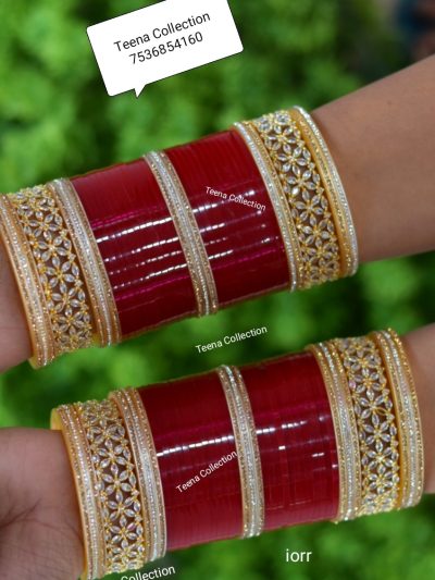 Gold AD chura set (ppr)