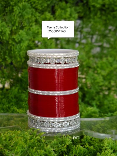 C.(P+2)Dark Red Chura Set