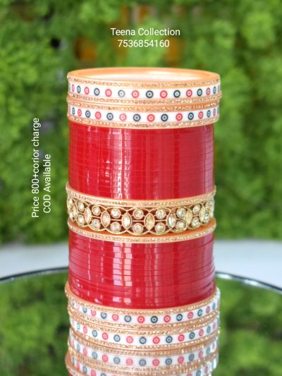 A(AS)Dark Red Chura Set