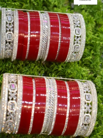 C(C.3)Dark Red Chura Set