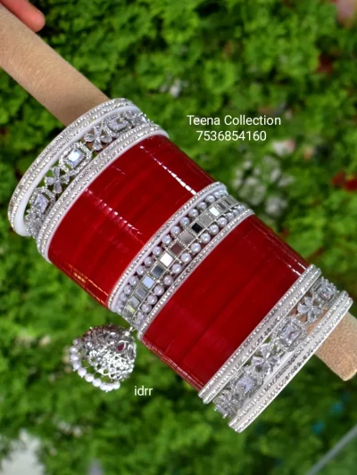C(Cvv)Dark Red Chura Set